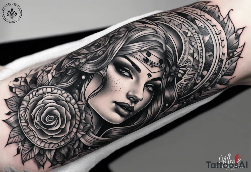 Deck of cards forearm sleeve tattoo idea