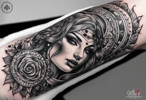 Deck of cards forearm sleeve tattoo idea