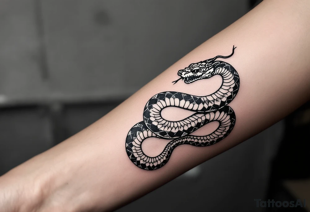 streetwear snake tattoo idea