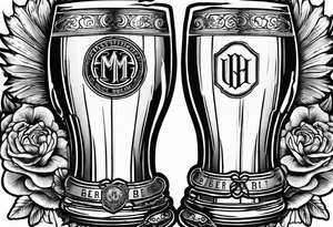 Beer Drinking 
Memorial Best Friends tattoo idea