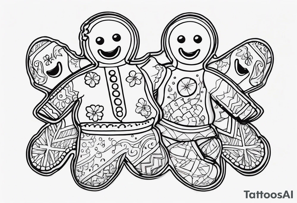 GINGERBREAD MEN tattoo idea