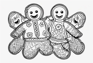 GINGERBREAD MEN tattoo idea