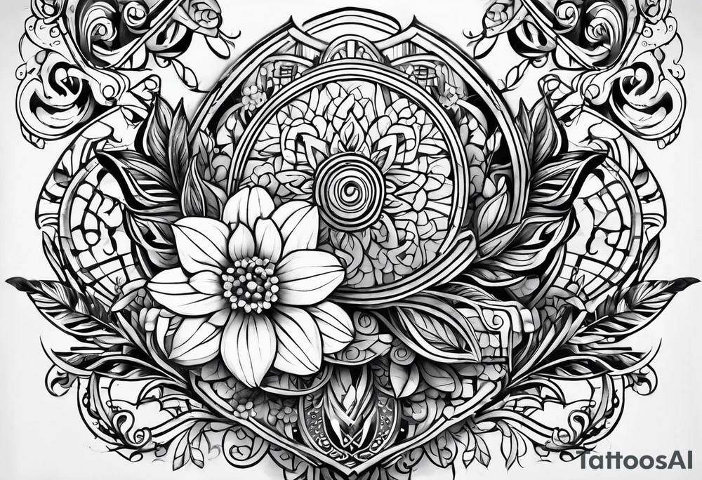Simple Two-Band Tattoo Design With my kids names (Vedran and Srna) tattoo idea