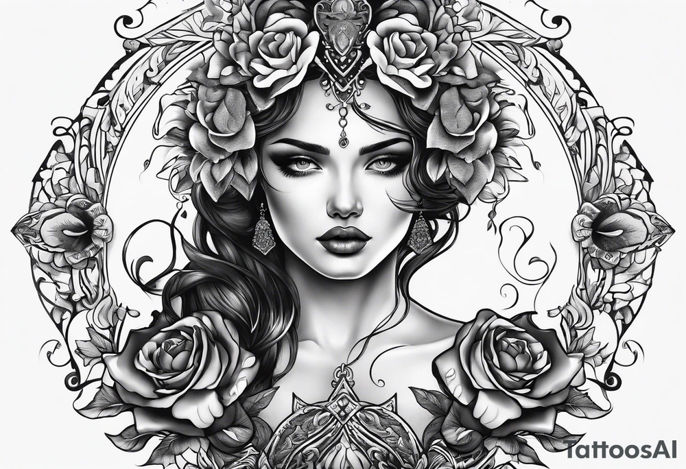 Déesse hell tattoo idea