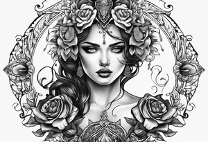 Déesse hell tattoo idea