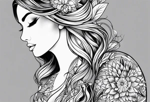 Lower half sleeve tattoo idea