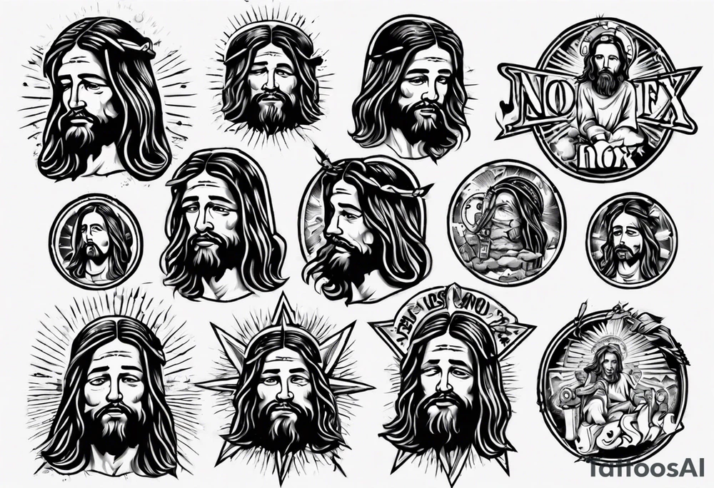 Jesus in a nofx tshirt tattoo idea