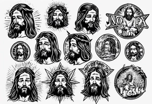 Jesus in a nofx tshirt tattoo idea