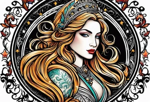 virgo logo , est 2005 tattoo idea