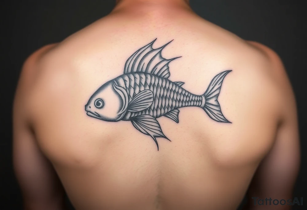 From the word “Pisces” create unique traits tattoo idea