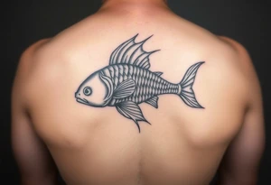 From the word “Pisces” create unique traits tattoo idea