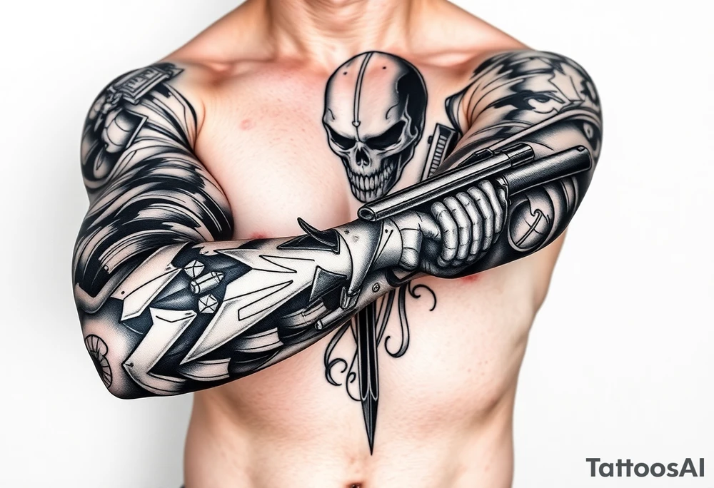 call of duty simon ghost riley tattoo idea