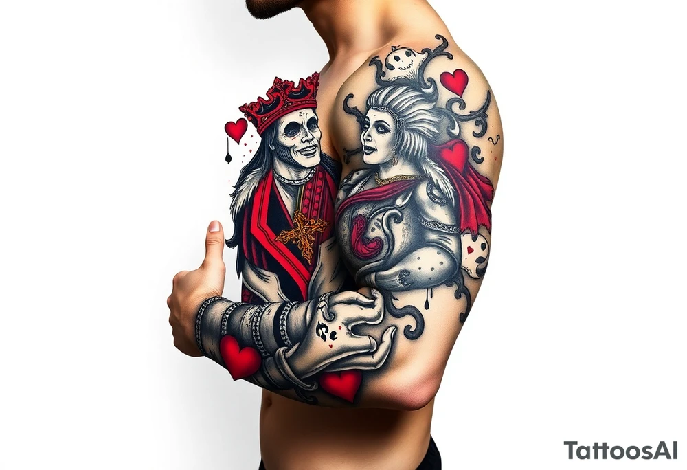 king of hearts
love tattoo idea