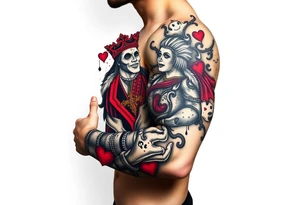 king of hearts
love tattoo idea