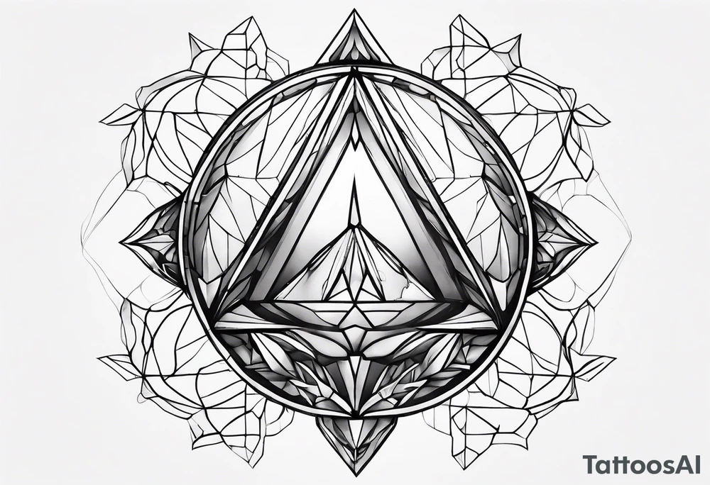 gemstone water droplet tattoo idea