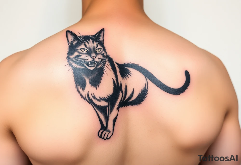Black Cat tattoo idea
