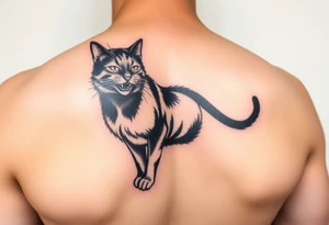 Black Cat tattoo idea