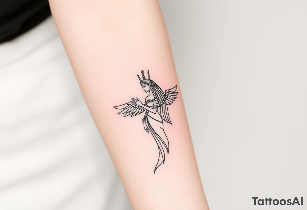 Egyptian goddesses tattoo idea