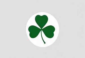 Shamrock green Ireland tattoo idea