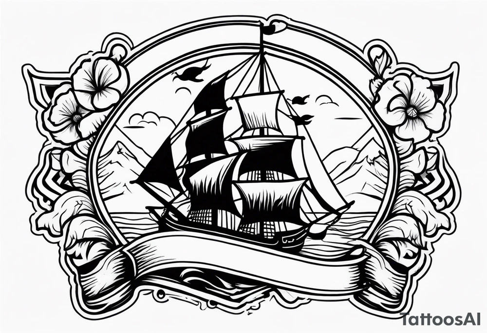 old school pirate tattoo tattoo idea