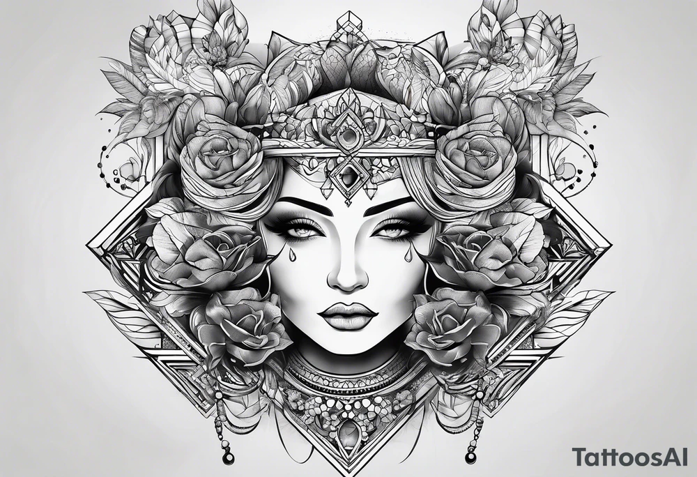 shadows of many people tattoo idea