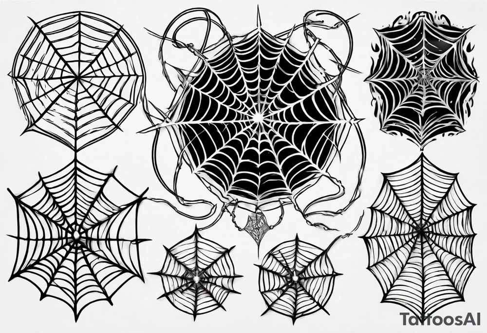 Tangled webs tattoo idea