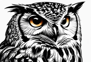 Wise owls tattoo idea