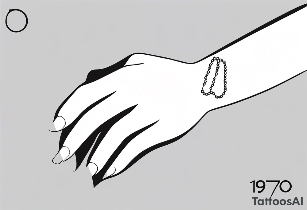 "1970" wrist tattoo tattoo idea