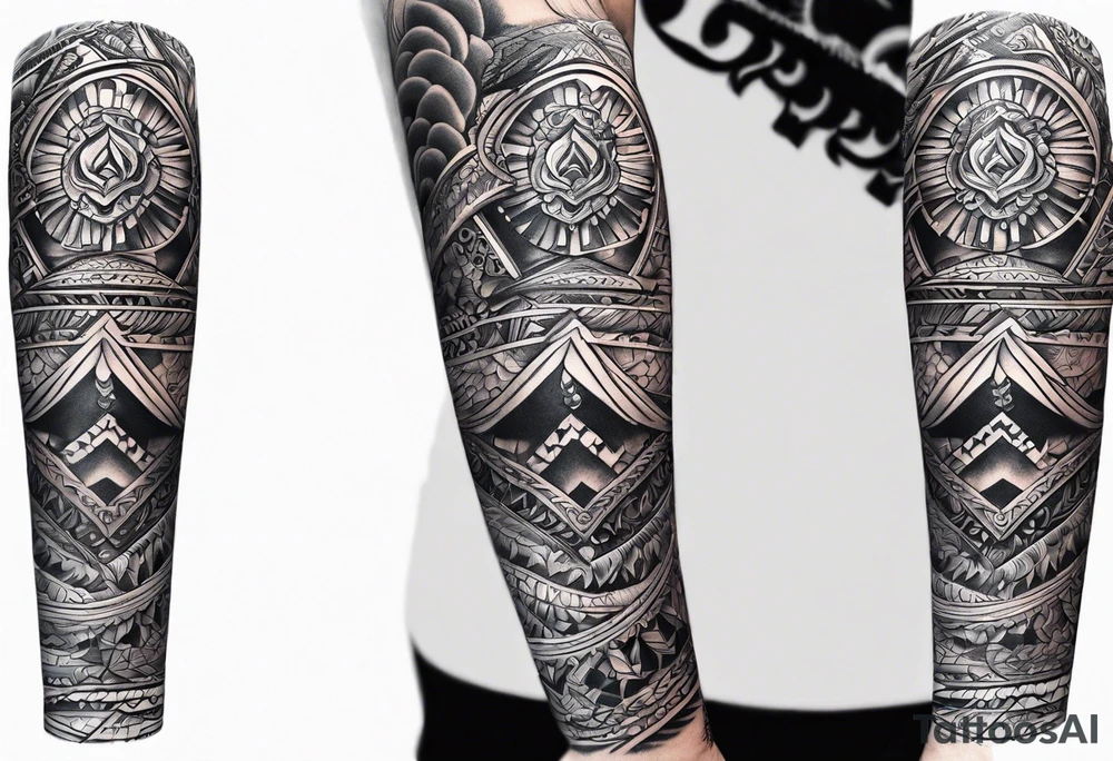 Forearm sleeve tattoo tattoo idea