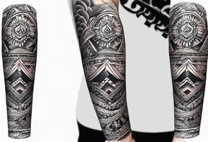 Forearm sleeve tattoo tattoo idea