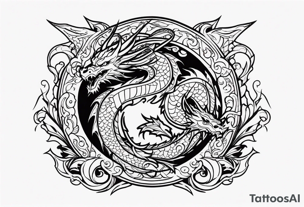 Dragon tattoo idea