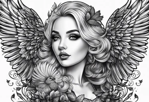 Dolly, acorn, wings tattoo idea