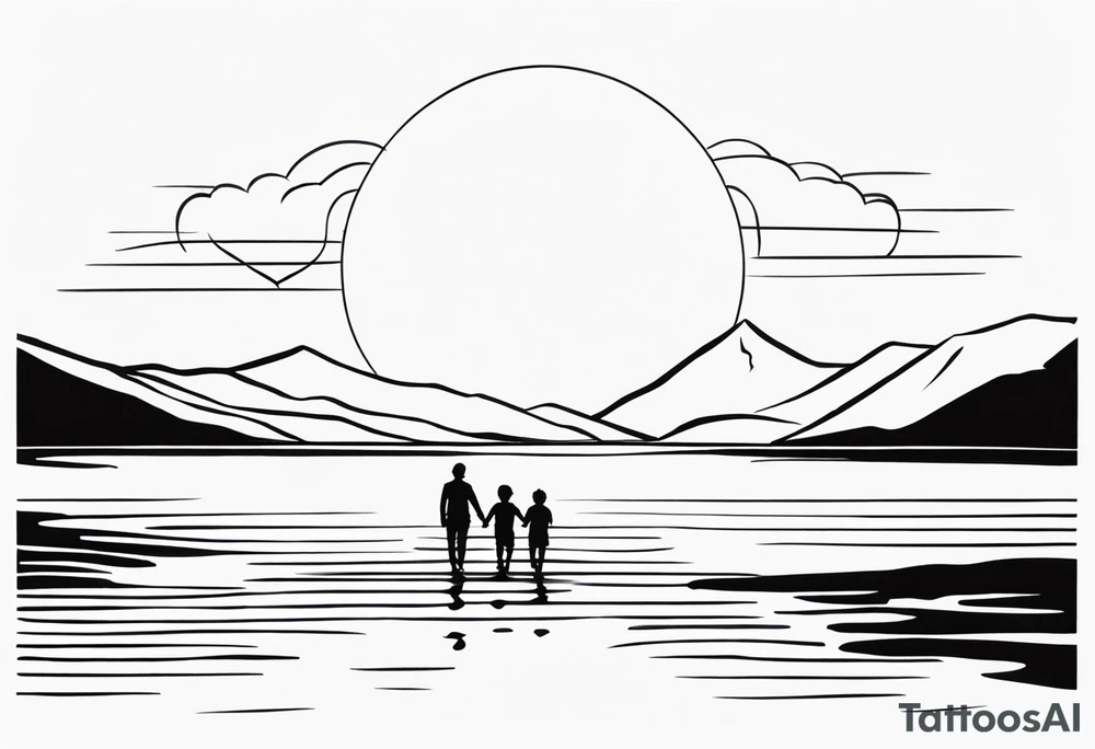 resilience and the infinite sign to represent 2 boys and 1 mom tattoo idea