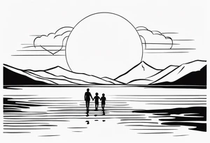 resilience and the infinite sign to represent 2 boys and 1 mom tattoo idea