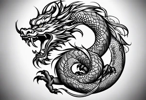 japanese dragon tattoo idea
