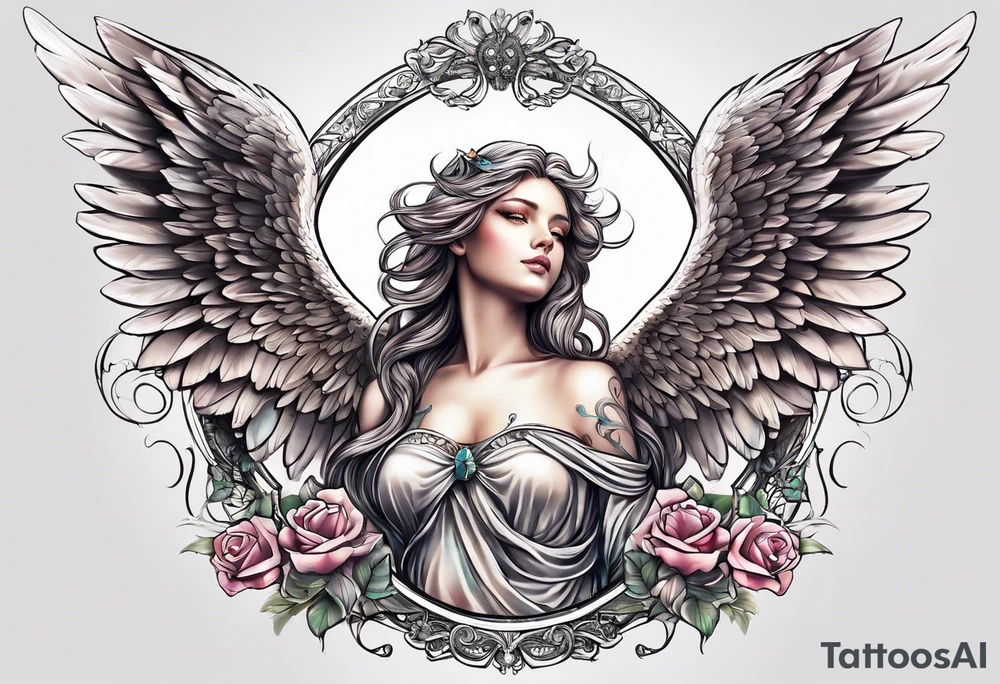 Angel tattoo idea