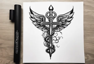 caduceus tattoo idea