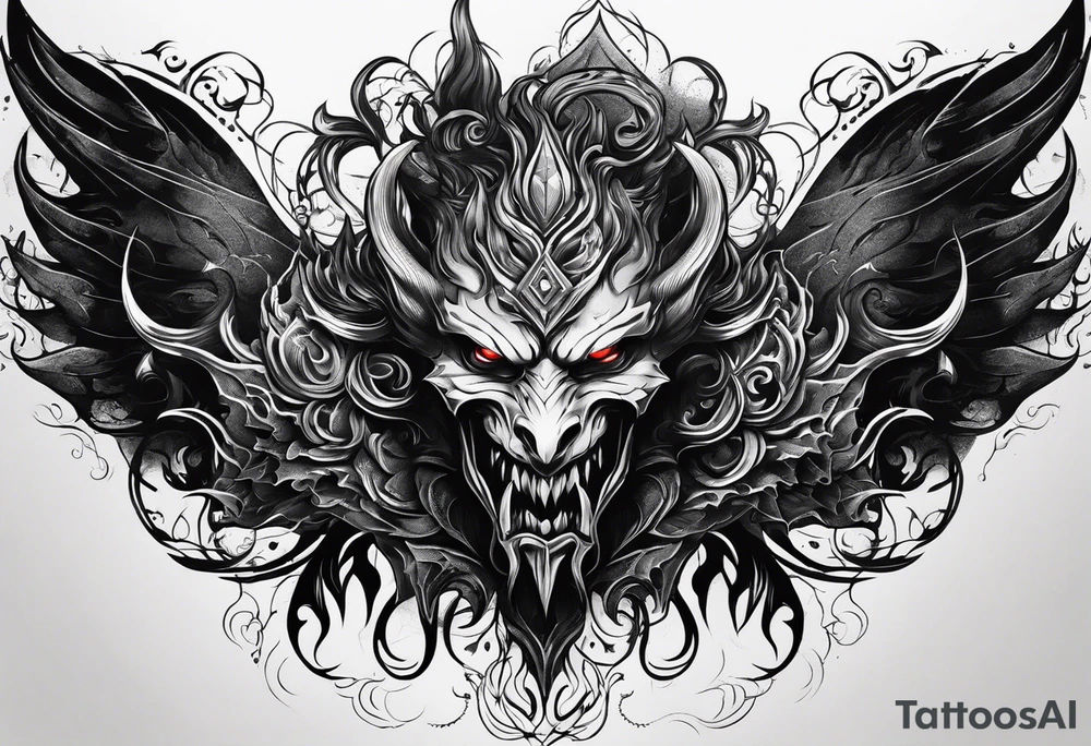 Demon stealing my soul tattoo idea
