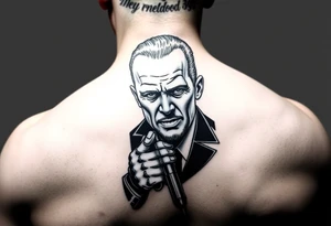 Biden with gun to head tattoo idea