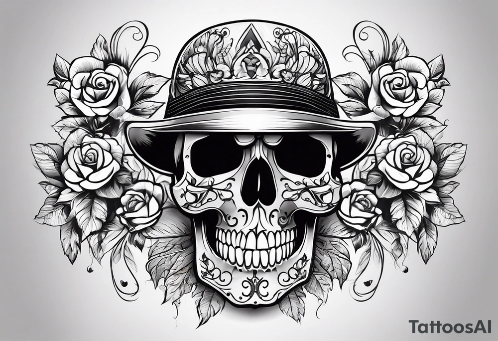 Skull tattoo idea