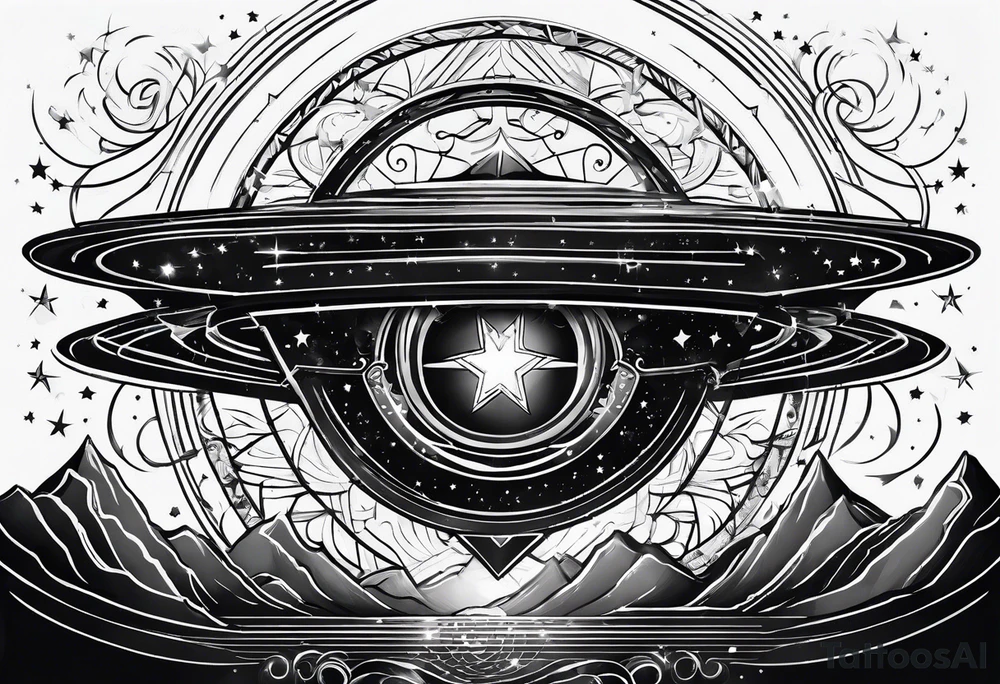 A star in the sky tattoo idea