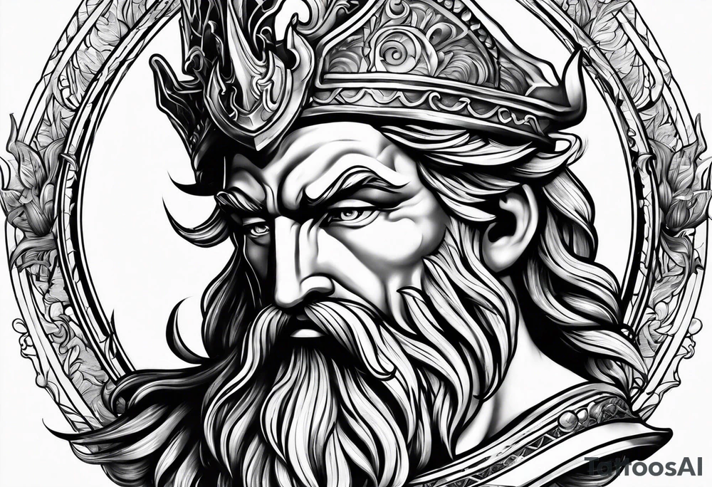 Poseidon tattoo idea