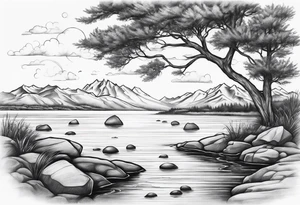 Skipping rocks tattoo idea