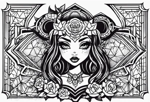 Clawd and Draculaura monster high tattoo idea