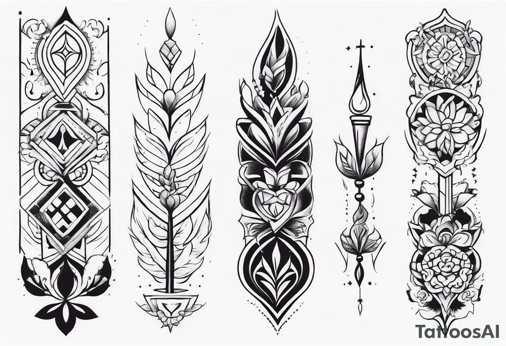 Sexy spine tattoo blessed tattoo idea