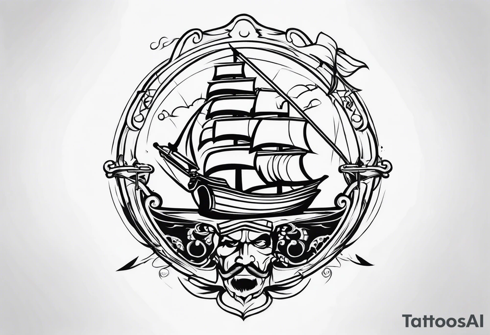 Pirate imagery tattoo idea