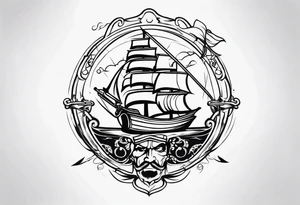 Pirate imagery tattoo idea