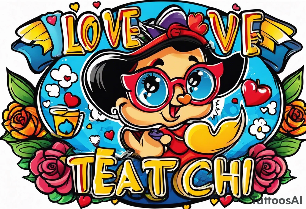 The love to teach tattoo idea