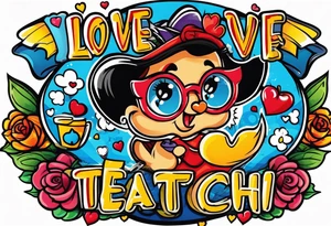 The love to teach tattoo idea