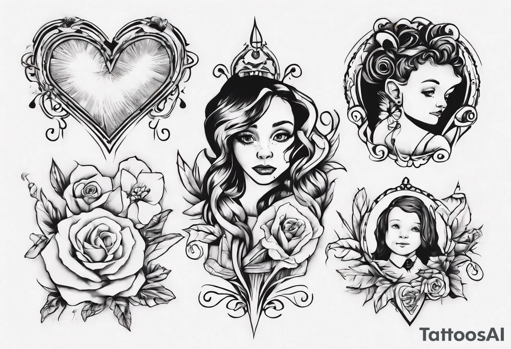 my kids' names: Lucas and Margaret and something that symbolizes love tattoo idea